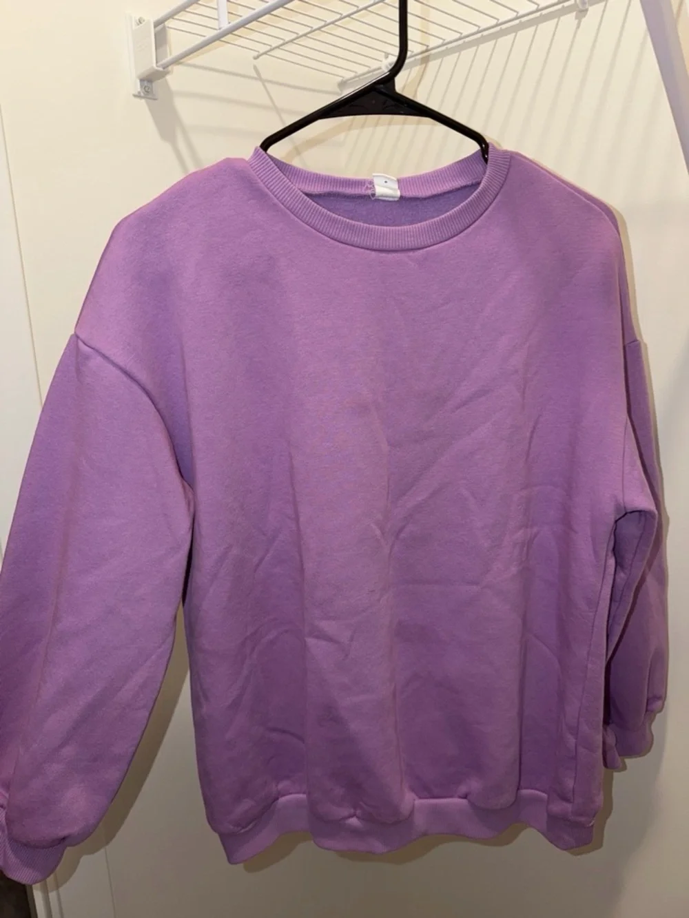 SHEIN Purple 'Positive Vibes' Graphic Sweatshirt for Kids